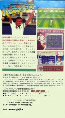 Date Kimiko no Virtual Tennis (Japan) box cover back